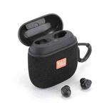 T&G TG809 2 in 1 Portable Outdoor Wireless Speaker & Mini TWS Bluetooth Earbuds(Black)