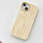 For iPhone 12 Pro Retro Wood Texture Shockproof Phone Case(White)