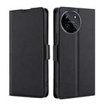 For Realme 11 4G Ultra-thin Voltage Side Buckle Horizontal Flip Leather Phone Case(Black)