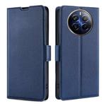 For Realme 12 Pro 5G Ultra-thin Voltage Side Buckle Horizontal Flip Leather Phone Case(Blue)