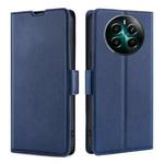 For Realme 12 Pro+ 5G Ultra-thin Voltage Side Buckle Horizontal Flip Leather Phone Case(Blue)