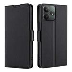 For Realme GT Neo6 SE Ultra-thin Voltage Side Buckle Horizontal Flip Leather Phone Case(Black)