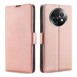 For Realme 13 Pro 5G Ultra-thin Voltage Side Buckle Horizontal Flip Leather Phone Case(Rose Gold)