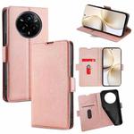 For Realme 14 Pro 5G Global Ultra-thin Voltage Side Buckle Horizontal Flip Leather Phone Case(Rose Gold)