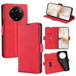 For Realme 14 Pro 5G Global Ultra-thin Voltage Side Buckle Horizontal Flip Leather Phone Case(Red)