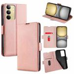 For Realme C75 4G / 14x 5G Global Ultra-thin Voltage Side Buckle Horizontal Flip Leather Phone Case(Rose Gold)