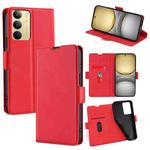 For Realme C75 4G / 14x 5G Global Ultra-thin Voltage Side Buckle Horizontal Flip Leather Phone Case(Red)