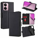 For Realme P3 Pro 5G Global Ultra-thin Voltage Side Buckle Horizontal Flip Leather Phone Case(Black)