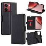 For Realme P3 Ultra 5G Ultra-thin Voltage Side Buckle Horizontal Flip Leather Phone Case(Black)