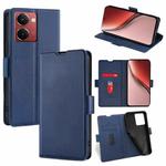 For Realme P3 Ultra 5G Ultra-thin Voltage Side Buckle Horizontal Flip Leather Phone Case(Blue)