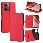 For Realme P3 Ultra 5G Ultra-thin Voltage Side Buckle Horizontal Flip Leather Phone Case(Red)