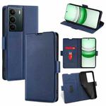 For Realme C71 4G Ultra-thin Voltage Side Buckle Horizontal Flip Leather Phone Case(Blue)