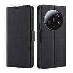 For Xiaomi 13 Ultra 5G Ultra-thin Voltage Side Buckle Horizontal Flip Leather Phone Case(Black)