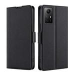 For Xiaomi Redmi Note 12S 4G Ultra-thin Voltage Side Buckle Horizontal Flip Leather Phone Case(Black)