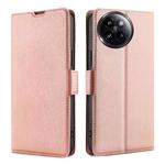 For Xiaomi Civi 4 Pro Ultra-thin Voltage Side Buckle Horizontal Flip Leather Phone Case(Rose Gold)