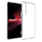 For Sony Xperia 1 IV Waterproof Texture TPU Phone Case(Transparent)
