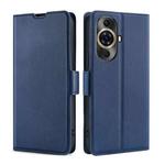 For Huawei nova 11 Pro 4G / 11 Ultra 4G Ultra-thin Voltage Side Buckle Horizontal Flip Leather Phone Case(Blue)