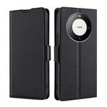 For Huawei Mate 60 Pro / Pro+ Ultra-thin Voltage Side Buckle Horizontal Flip Leather Phone Case(Black)