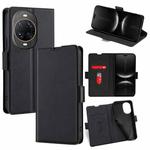 For Huawei nova 14 Ultra 5G Ultra-thin Voltage Side Buckle Horizontal Flip Leather Phone Case(Black)