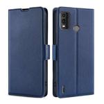 For Nokia G11 Plus Ultra-thin Voltage Side Buckle Horizontal Flip Leather Phone Case(Blue)