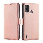 For Nokia G11 Plus Ultra-thin Voltage Side Buckle Horizontal Flip Leather Phone Case(Rose Gold)