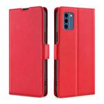 For Nokia C300 4G US Version Ultra-thin Voltage Side Buckle Horizontal Flip Leather Phone Case(Red)