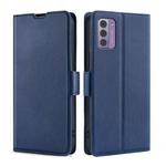 For Nokia G42 5G Ultra-thin Voltage Side Buckle Horizontal Flip Leather Phone Case(Blue)