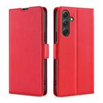 For Samsung Galaxy A54 5G Ultra-thin Voltage Side Buckle Horizontal Flip Leather Phone Case(Red)