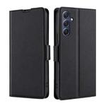 For Samsung Galaxy M54 5G Ultra-thin Voltage Side Buckle Horizontal Flip Leather Phone Case(Black)