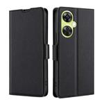 For OnePlus Nord CE 3 Lite 5G Ultra-thin Voltage Side Buckle Horizontal Flip Leather Phone Case(Black)