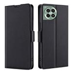 For OnePlus Ace 3 Pro 5G Ultra-thin Voltage Side Buckle Horizontal Flip Leather Phone Case(Black)
