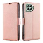 For OnePlus Ace 3 Pro 5G Ultra-thin Voltage Side Buckle Horizontal Flip Leather Phone Case(Rose Gold)