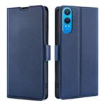 For OnePlus Nord CE 4 Lite 5G Ultra-thin Voltage Side Buckle Horizontal Flip Leather Phone Case(Blue)