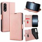 For OnePlus Ace 5 Ultra / Nord 5 Ultra-thin Voltage Side Buckle Horizontal Flip Leather Phone Case(Rose Gold)