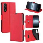 For OnePlus Ace 5 Ultra / Nord 5 Ultra-thin Voltage Side Buckle Horizontal Flip Leather Phone Case(Red)