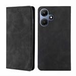 For Infinix Hot 30i 4G Skin Feel Magnetic Leather Phone Case(Black)