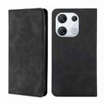 For Infinix GT 10 Pro 5G Skin Feel Magnetic Leather Phone Case(Black)
