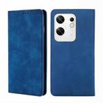For Infinix Zero 30 4G Skin Feel Magnetic Leather Phone Case(Blue)