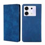 For Infinix Zero 30 5G Skin Feel Magnetic Leather Phone Case(Blue)