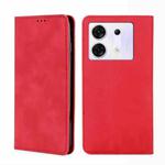 For Infinix Zero 30 5G Skin Feel Magnetic Leather Phone Case(Red)