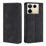 For Infinix Note 40 Pro 4G Skin Feel Magnetic Leather Phone Case(Black)