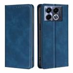 For Infinix Note 40 5G Skin Feel Magnetic Leather Phone Case(Blue)