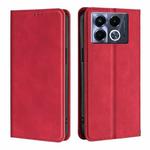 For Infinix Note 40 5G Skin Feel Magnetic Leather Phone Case(Red)