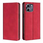 For Infinix Hot 50i 4G Skin Feel Magnetic Leather Phone Case(Red)