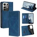 For Infinix Note 50x 5G Skin Feel Magnetic Leather Phone Case(Blue)