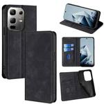 For Infinix Note 50x 5G Skin Feel Magnetic Leather Phone Case(Black)
