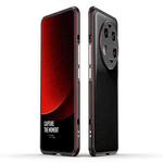For Xiaomi 13 Ultra LK Aurora Metal Phone Frame with Lens Cover(Black Red)