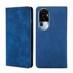 For OPPO Reno10 5G Skin Feel Magnetic Leather Phone Case(Blue)