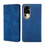 For OPPO Reno10 Pro 5G Skin Feel Magnetic Leather Phone Case(Blue)