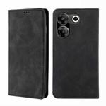 For Tecno Camon 20 Pro 5G Skin Feel Magnetic Leather Phone Case(Black)